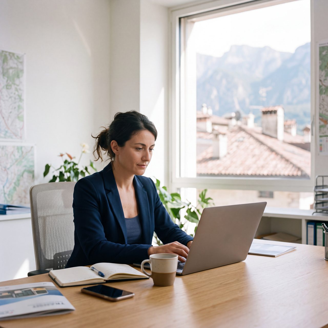 In ufficio a Trento si legge una nuova richiesta di viaggio